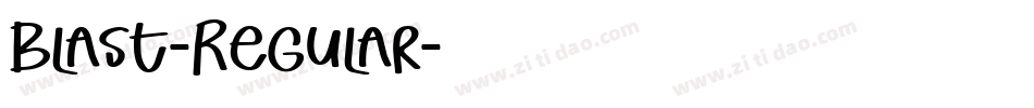 Blast-Regular字体转换
