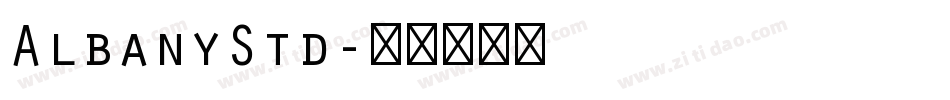 AlbanyStd字体转换
