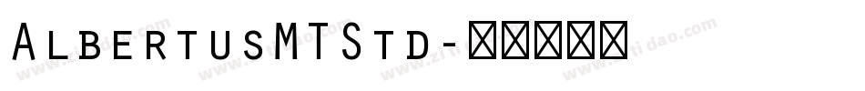 AlbertusMTStd字体转换