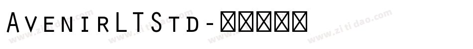 AvenirLTStd字体转换