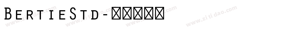 BertieStd字体转换