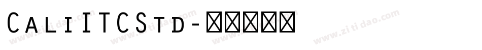 CaliITCStd字体转换
