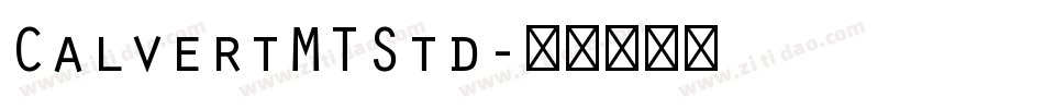 CalvertMTStd字体转换