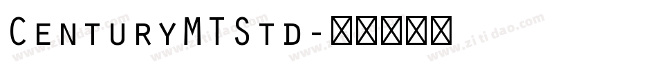 CenturyMTStd字体转换