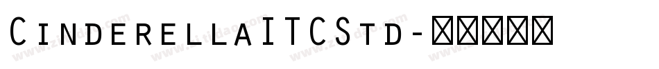CinderellaITCStd字体转换