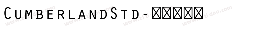 CumberlandStd字体转换