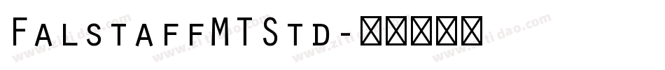 FalstaffMTStd字体转换