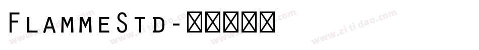 FlammeStd字体转换