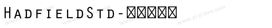 HadfieldStd字体转换
