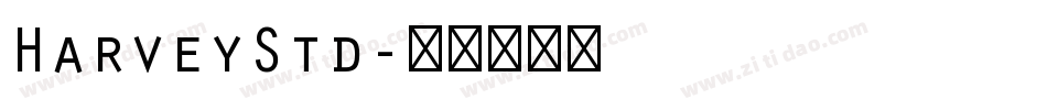 HarveyStd字体转换