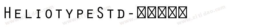 HeliotypeStd字体转换