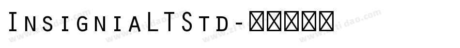 InsigniaLTStd字体转换