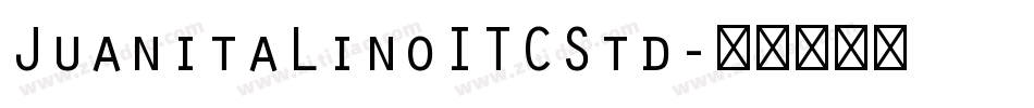 JuanitaLinoITCStd字体转换