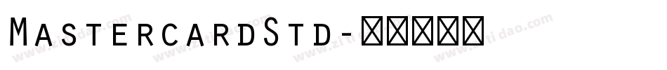 MastercardStd字体转换