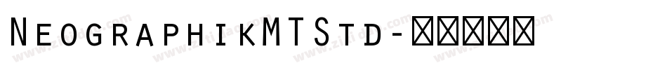NeographikMTStd字体转换