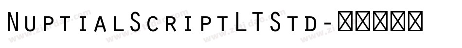NuptialScriptLTStd字体转换
