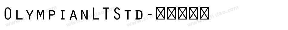 OlympianLTStd字体转换