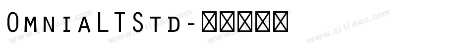 OmniaLTStd字体转换