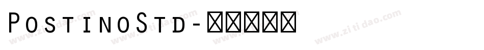 PostinoStd字体转换