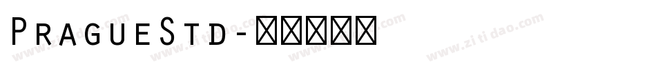 PragueStd字体转换