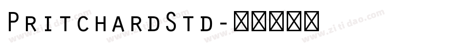 PritchardStd字体转换