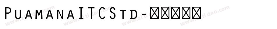 PuamanaITCStd字体转换
