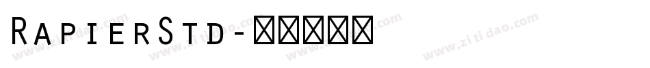RapierStd字体转换