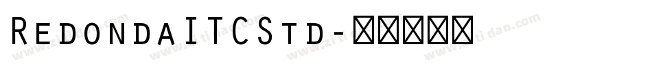 RedondaITCStd字体转换