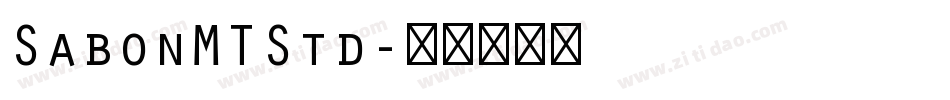 SabonMTStd字体转换