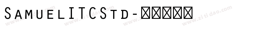 SamuelITCStd字体转换