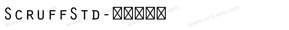ScruffStd字体转换
