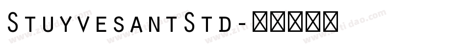StuyvesantStd字体转换
