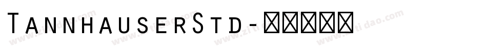 TannhauserStd字体转换