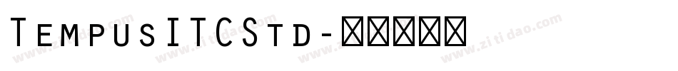 TempusITCStd字体转换