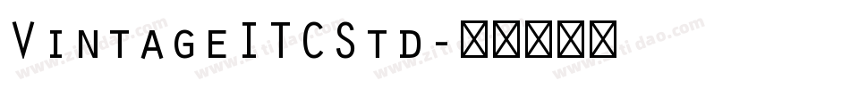 VintageITCStd字体转换