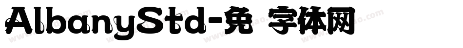 AlbanyStd字体转换