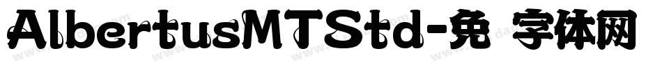 AlbertusMTStd字体转换