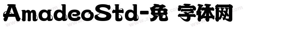AmadeoStd字体转换