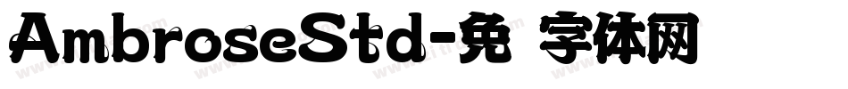 AmbroseStd字体转换