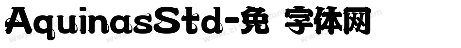 AquinasStd字体转换
