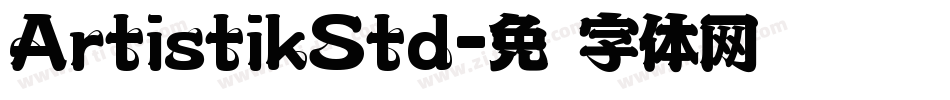 ArtistikStd字体转换