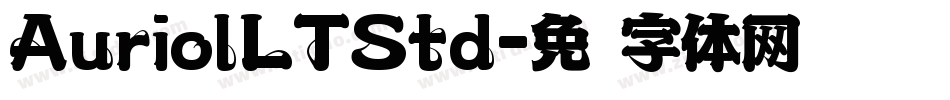 AuriolLTStd字体转换
