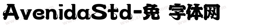 AvenidaStd字体转换