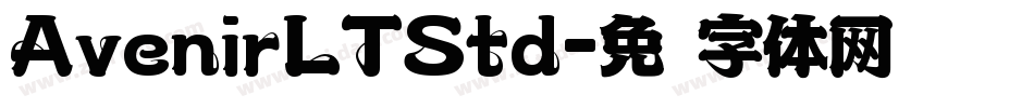 AvenirLTStd字体转换