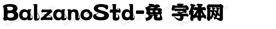 BalzanoStd字体转换