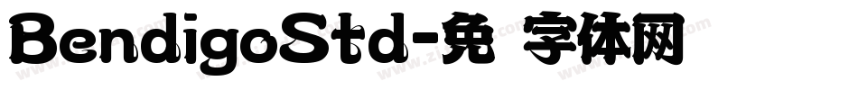 BendigoStd字体转换