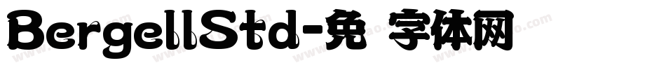 BergellStd字体转换