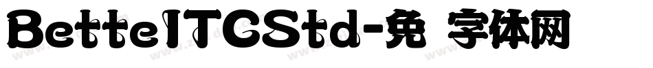 BetteITCStd字体转换