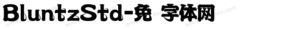 BluntzStd字体转换