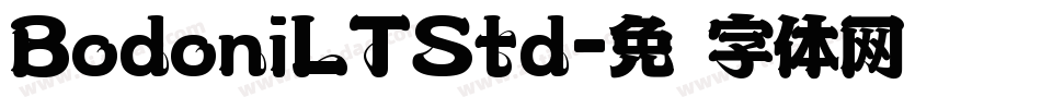 BodoniLTStd字体转换